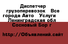 Диспетчер грузоперевозок - Все города Авто » Услуги   . Ленинградская обл.,Сосновый Бор г.